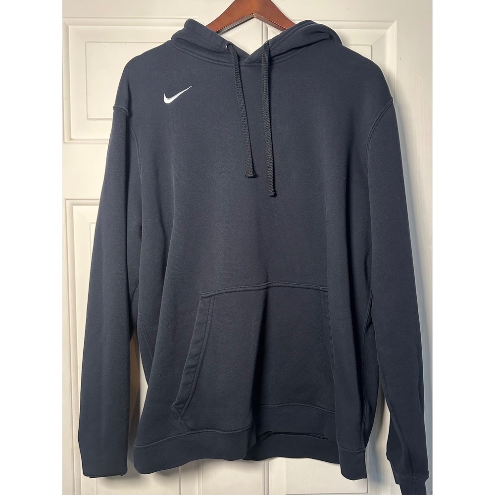 Nike Team Club Fleece Pullover Hoodie Black‎ Mens XL Sweatshirt Streetwear